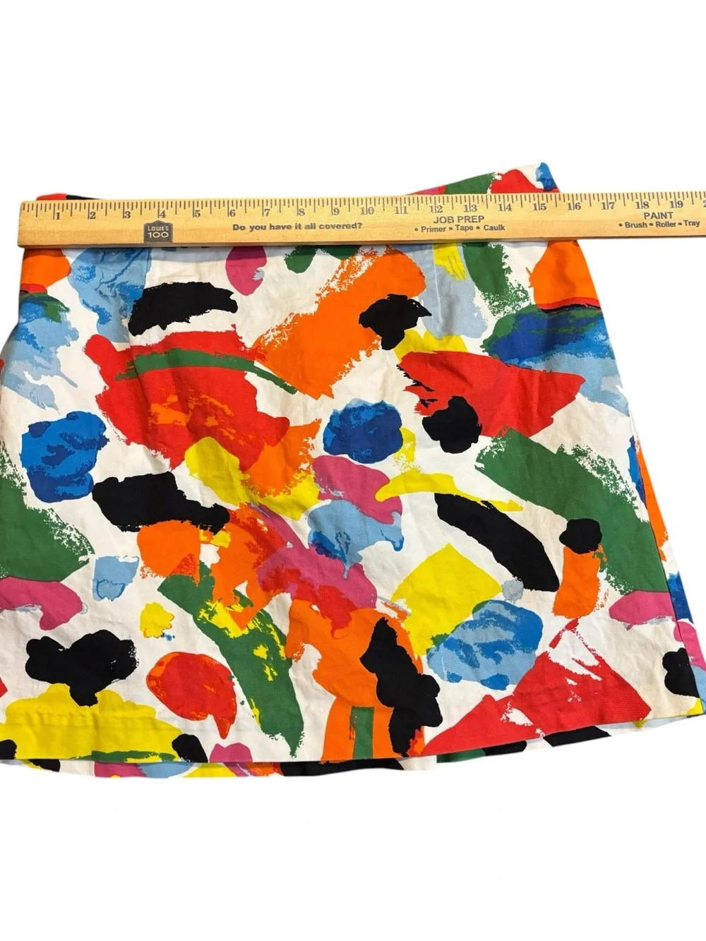 Kate Spade Saturday Abstract Print Cotton Mini Skirt Size 10